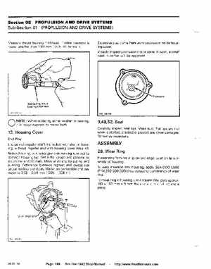 Bombardier SeaDoo 1992 factory shop manual, Page 188