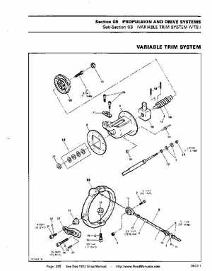 Bombardier SeaDoo 1992 factory shop manual, Page 205