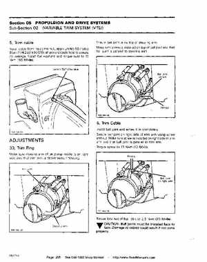 Bombardier SeaDoo 1992 factory shop manual, Page 208