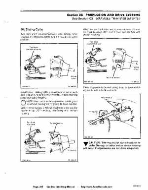 Bombardier SeaDoo 1992 factory shop manual, Page 209
