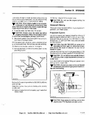 Bombardier SeaDoo 1992 factory shop manual, Page 233