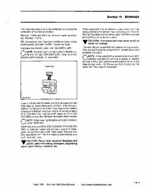 Bombardier SeaDoo 1992 factory shop manual, Page 235