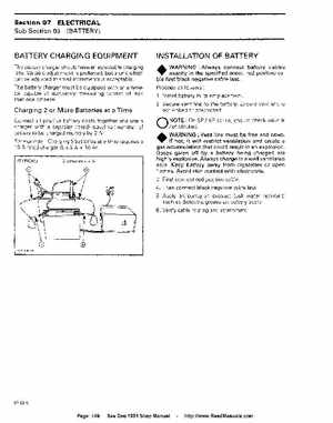 Bombardier SeaDoo 1994 factory shop manual, Page 149