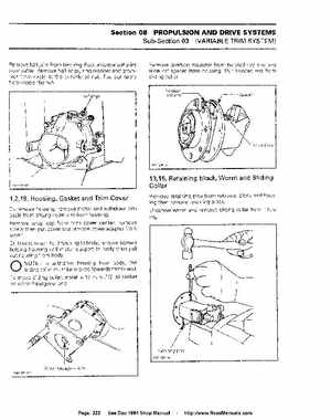 Bombardier SeaDoo 1994 factory shop manual, Page 222