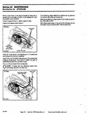 Bombardier SeaDoo 1995 factory shop manual, Page 34