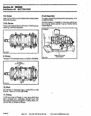 Bombardier SeaDoo 1995 factory shop manual, Page 64