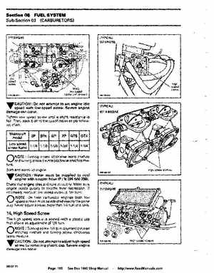 Bombardier SeaDoo 1995 factory shop manual, Page 105