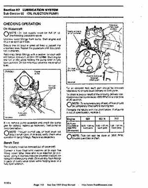 Bombardier SeaDoo 1995 factory shop manual, Page 113