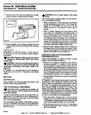 Bombardier SeaDoo 1995 factory shop manual, Page 136