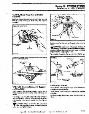 Bombardier SeaDoo 1995 factory shop manual, Page 200