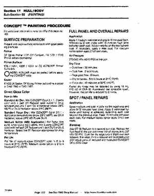 Bombardier SeaDoo 1995 factory shop manual, Page 222