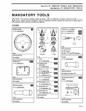 Bombardier SeaDoo 1996 factory shop manual, Page 11