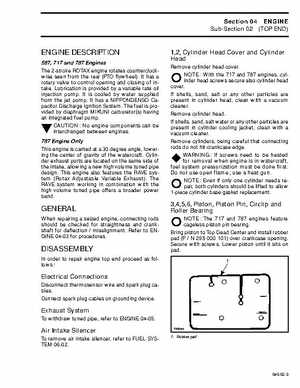 Bombardier SeaDoo 1996 factory shop manual, Page 52