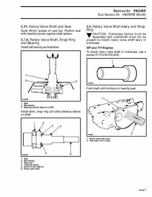 Bombardier SeaDoo 1996 factory shop manual, Page 86