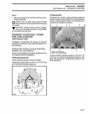 Bombardier SeaDoo 1996 factory shop manual, Page 97