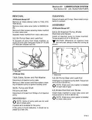 Bombardier SeaDoo 1996 factory shop manual, Page 142