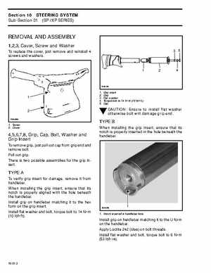 Bombardier SeaDoo 1996 factory shop manual, Page 253