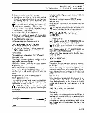 Bombardier SeaDoo 1996 factory shop manual, Page 284