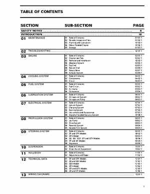 Bombardier SeaDoo 1997 factory shop manual, Page 4