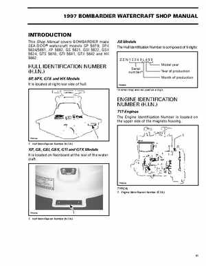 Bombardier SeaDoo 1997 factory shop manual, Page 6