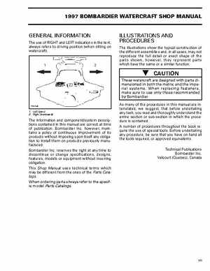 Bombardier SeaDoo 1997 factory shop manual, Page 10