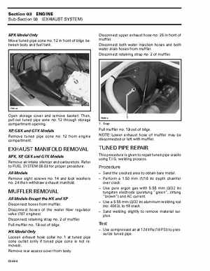 Bombardier SeaDoo 1997 factory shop manual, Page 98