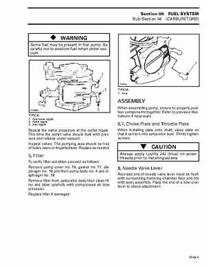 Bombardier SeaDoo 1997 factory shop manual, Page 136