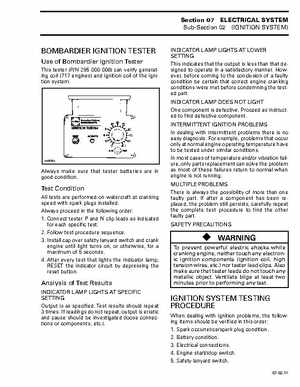 Bombardier SeaDoo 1997 factory shop manual, Page 165