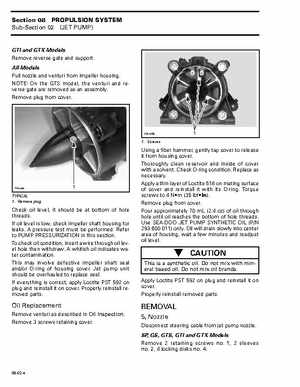 Bombardier SeaDoo 1997 factory shop manual, Page 207