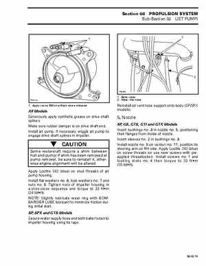 Bombardier SeaDoo 1997 factory shop manual, Page 222