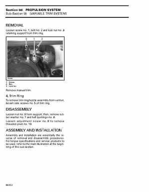 Bombardier SeaDoo 1997 factory shop manual, Page 249