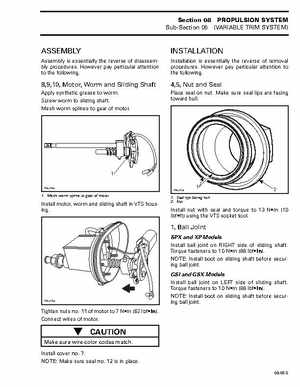 Bombardier SeaDoo 1997 factory shop manual, Page 252