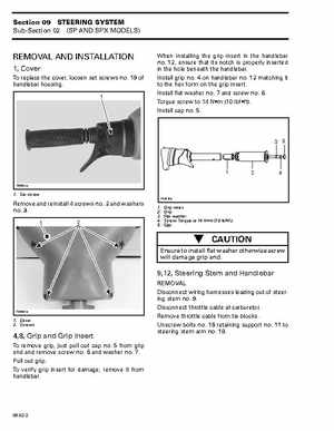 Bombardier SeaDoo 1997 factory shop manual, Page 256