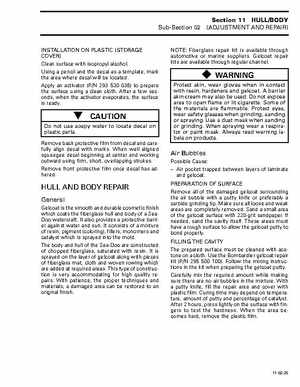 Bombardier SeaDoo 1997 factory shop manual, Page 306