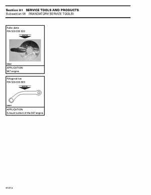 Bombardier SeaDoo 1998 factory shop manual, Page 15