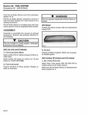 Bombardier SeaDoo 1998 factory shop manual, Page 181