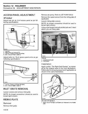 Bombardier SeaDoo 1998 factory shop manual, Page 364