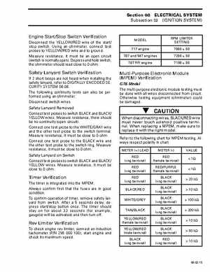Bombardier SeaDoo 1999 factory shop manual, Page 268