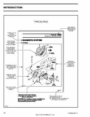 Bombardier SeaDoo 2000 factory shop manual volume 1, Page 11