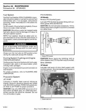 Bombardier SeaDoo 2000 factory shop manual volume 1, Page 47