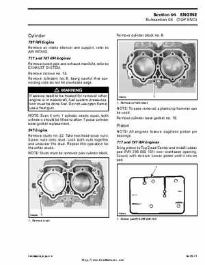 Bombardier SeaDoo 2000 factory shop manual volume 1, Page 98