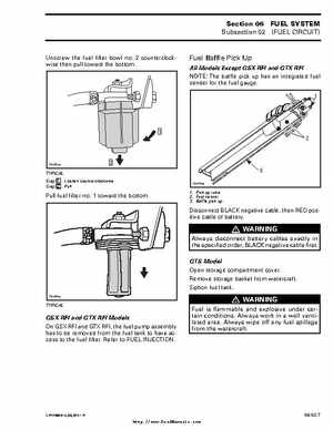 Bombardier SeaDoo 2000 factory shop manual volume 1, Page 183