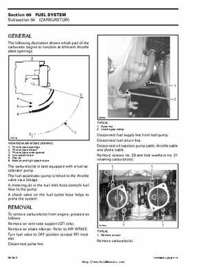 Bombardier SeaDoo 2000 factory shop manual volume 1, Page 196