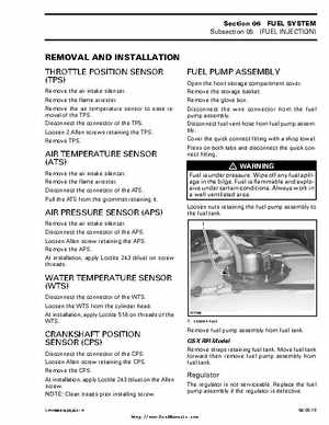 Bombardier SeaDoo 2000 factory shop manual volume 1, Page 226