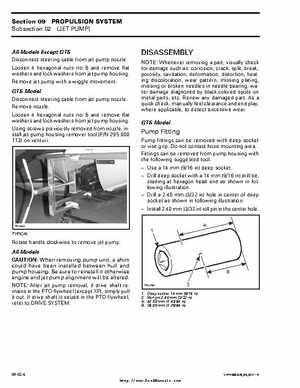 Bombardier SeaDoo 2000 factory shop manual volume 1, Page 307