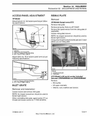 Bombardier SeaDoo 2000 factory shop manual volume 1, Page 399
