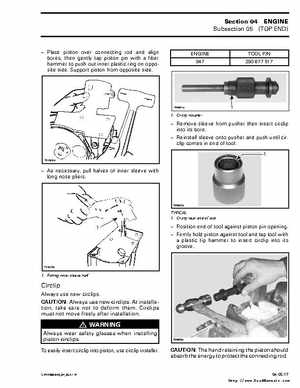 Bombardier SeaDoo 2000 factory shop manual volume 2, Page 90