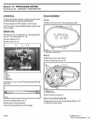 Bombardier SeaDoo 2000 factory shop manual volume 2, Page 291