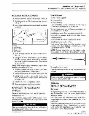 Bombardier SeaDoo 2000 factory shop manual volume 2, Page 323