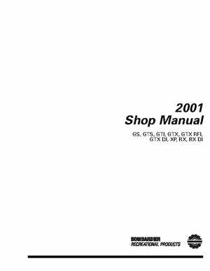 Bombardier SeaDoo 2001 factory shop manual, Page 2